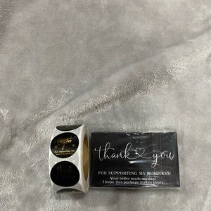 Thank You Bundle 50 Thank you Card 500 Thank you Stickers